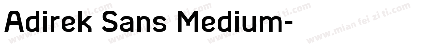 Adirek Sans Medium字体转换